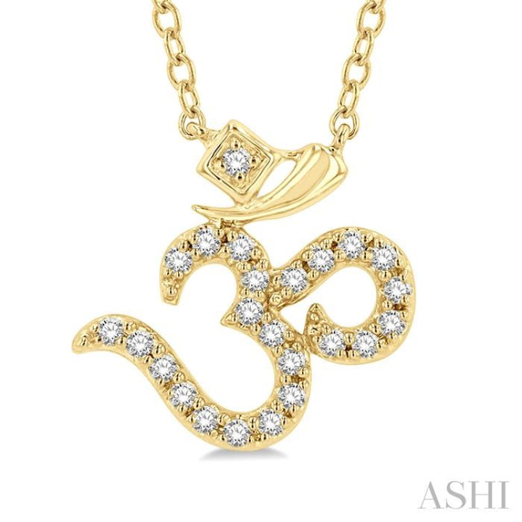 'Om' Petite Diamond Fashion Pendant