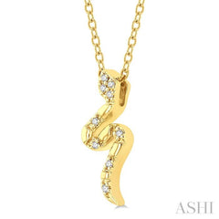 Snake Petite Diamond Fashion Pendant