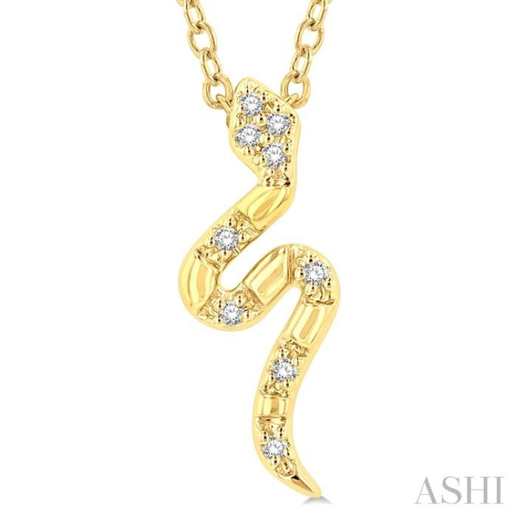 Snake Petite Diamond Fashion Pendant