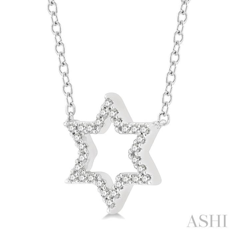 Star Of David Petite Diamond Fashion Pendant