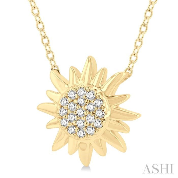 Sun Petite Diamond Fashion Pendant