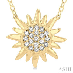 Sun Petite Diamond Fashion Pendant