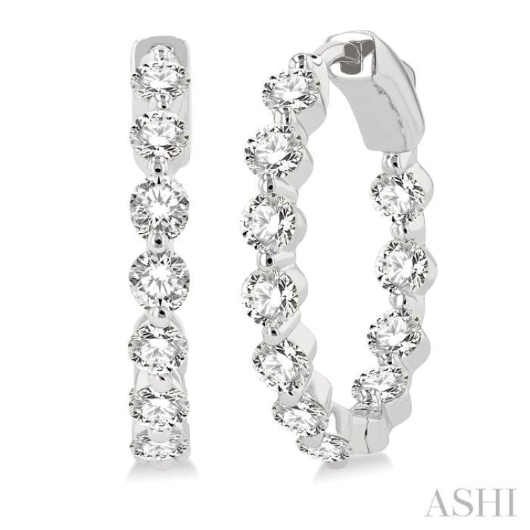 Inside-Out Diamond Hoop Earrings