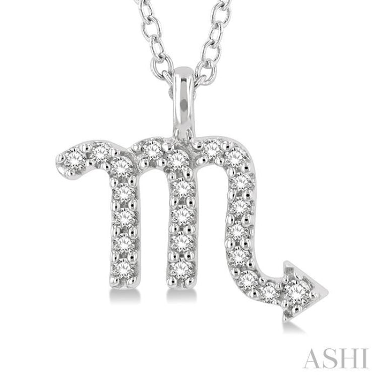 Scorpio Zodiac Diamond Pendant