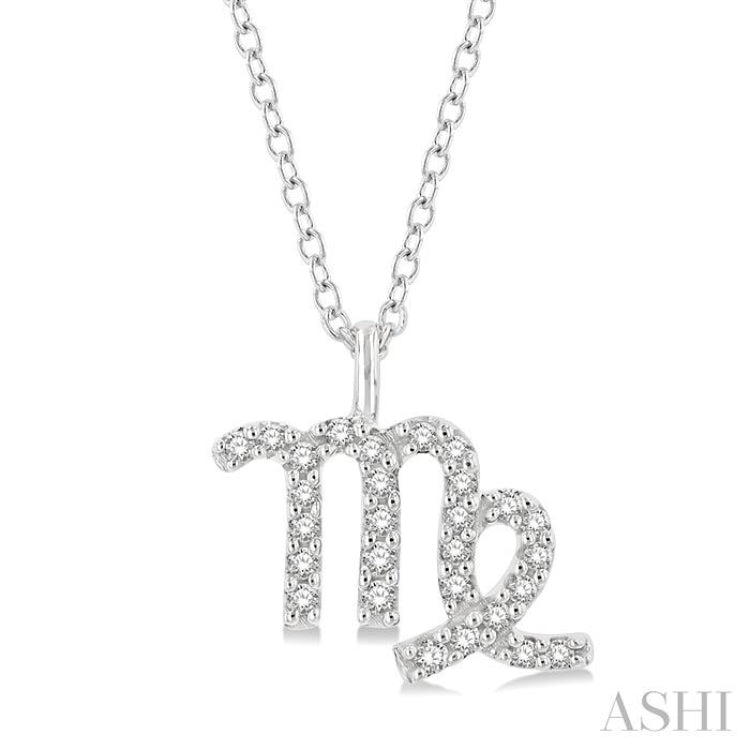 Virgo Zodiac Diamond Pendant