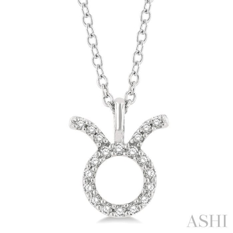 Taurus Zodiac Diamond Pendant