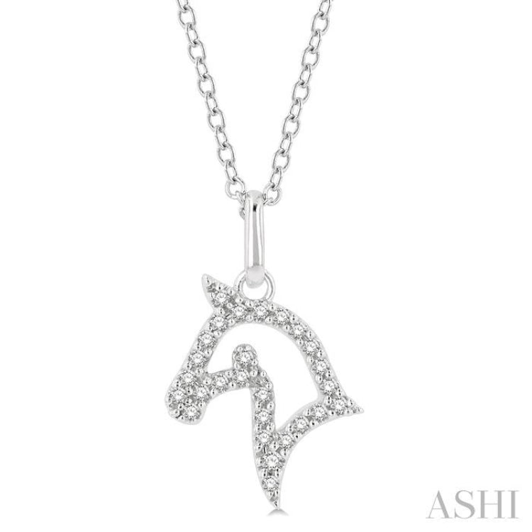 Horse Petite Diamond Fashion Pendant