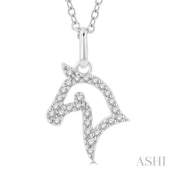 Horse Petite Diamond Fashion Pendant