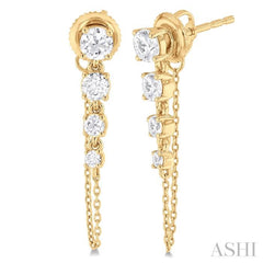 Journey Diamond Chain Earrings