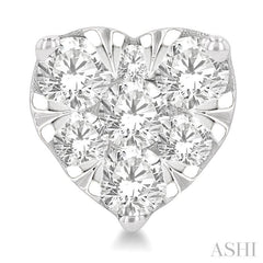 Heart Shape Lovebright Essential Diamond Stud Earrings