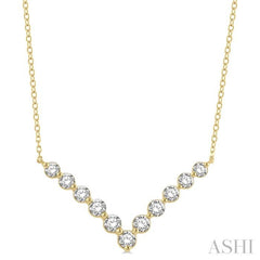 Chevron Diamond Necklace