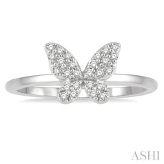 Stackable Butterfly Petite Diamond Fashion Ring