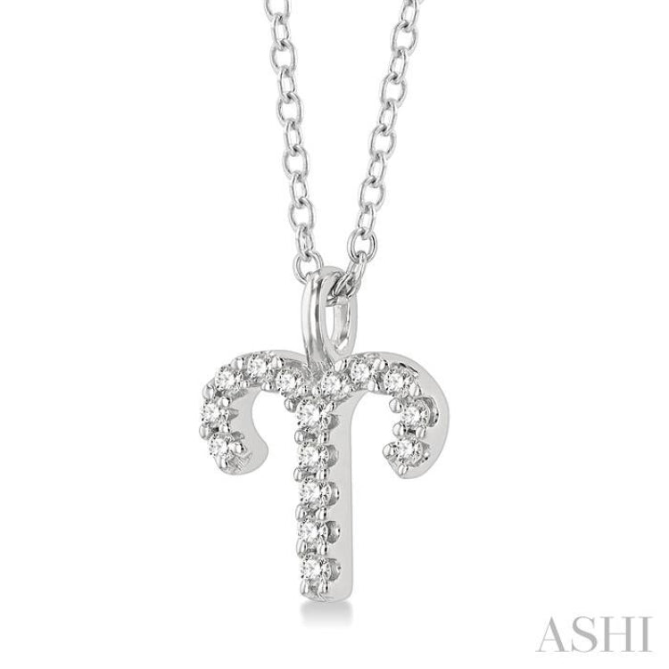 Aries Zodiac Diamond Pendant