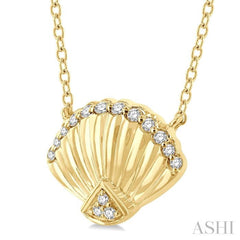 Seashell Petite Diamond Fashion Pendant