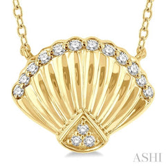 Seashell Petite Diamond Fashion Pendant