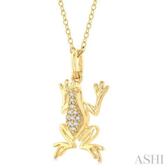 Frog Petite Diamond Fashion Pendant