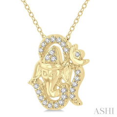 'Om Ganesha' Petite Diamond Fashion Pendant