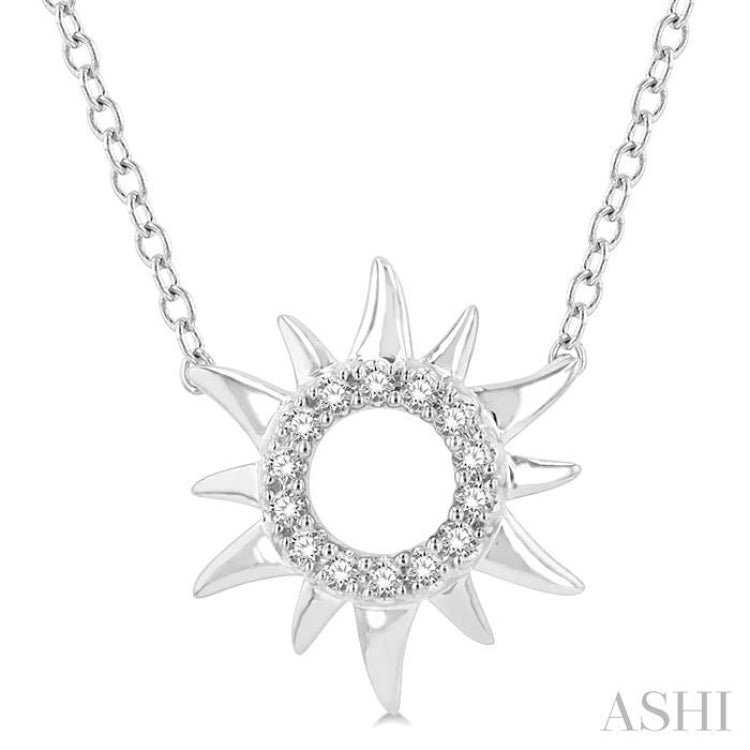 Sunburst Petite Diamond Fashion Pendant