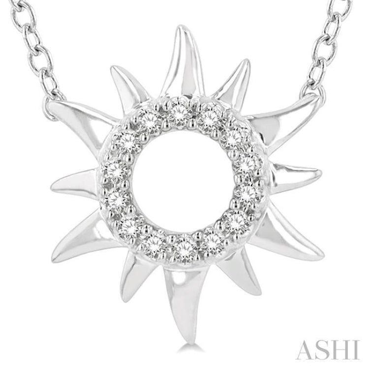 Sunburst Petite Diamond Fashion Pendant