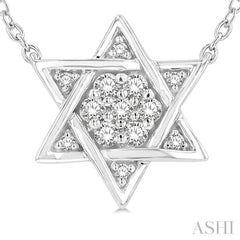 Star Of David Petite Diamond Fashion Pendant