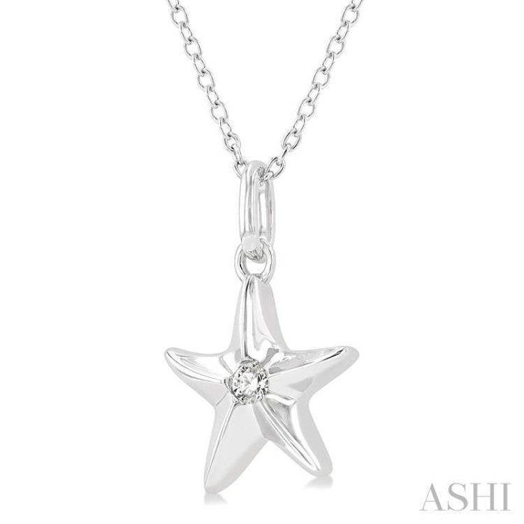 Starfish Petite Diamond Fashion Pendant