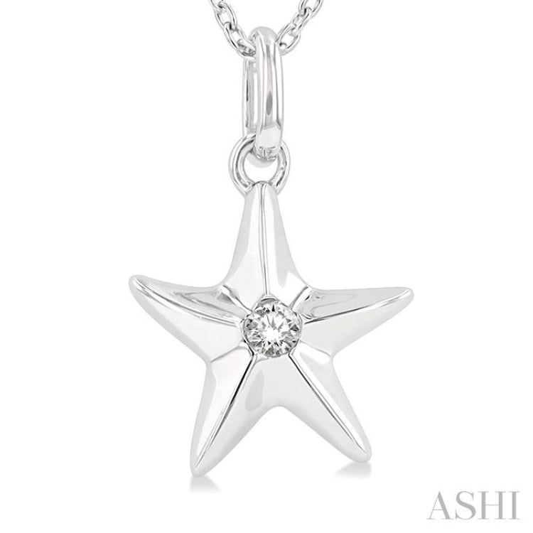 Starfish Petite Diamond Fashion Pendant