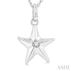 Starfish Petite Diamond Fashion Pendant