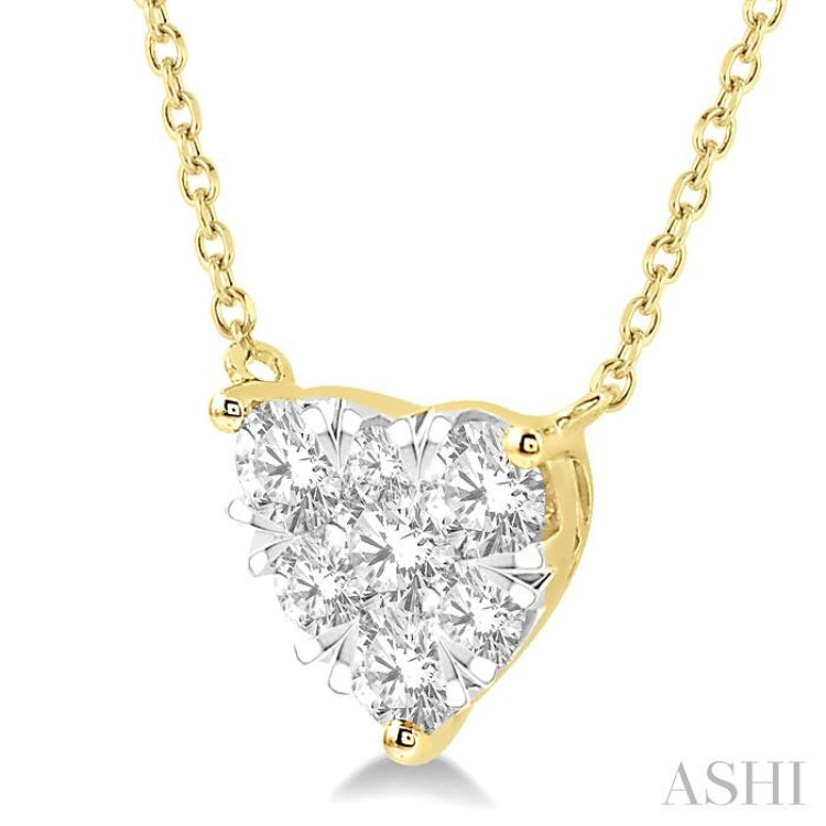 Heart Shape Lovebright Essential Diamond Necklace