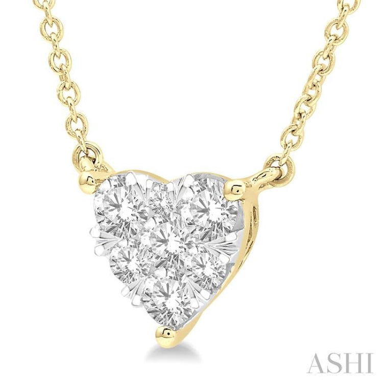 Heart Shape Lovebright Essential Diamond Necklace