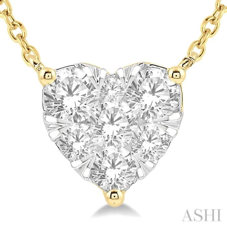 Heart Shape Lovebright Essential Diamond Necklace