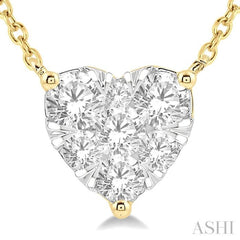 Heart Shape Lovebright Essential Diamond Necklace