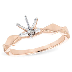 14KT Gold Semi-Mount Engagement Ring