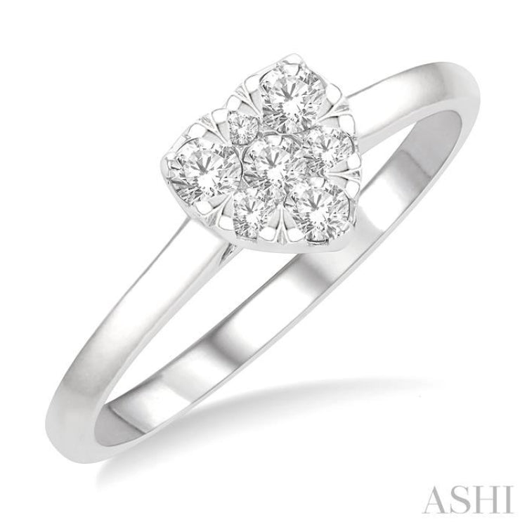 Heart Shape Lovebright Essential Diamond Engagement Ring