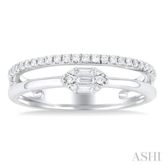 Marquise Shape Double Row Fusion Diamond Ring