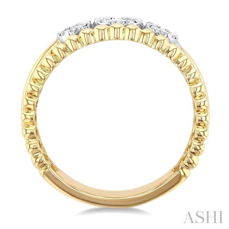 Round Shape Past Present & Future Lovebright Diamond Ring