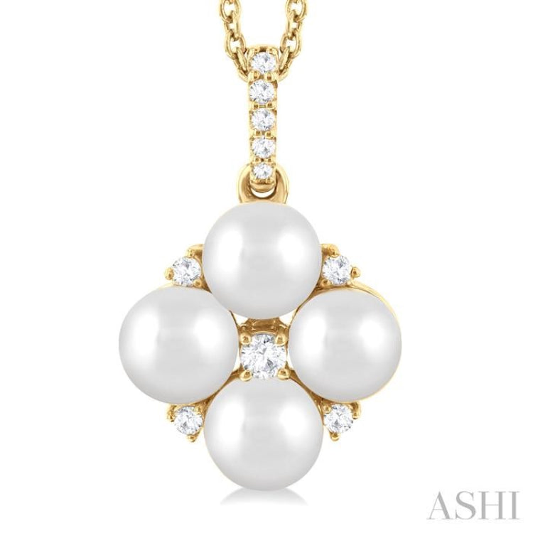 Pearl & Diamond Fashion Pendant