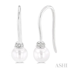 Pearl & Petite Diamond Fashion Earrings