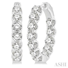 Inside-Out Diamond Hoop Earrings