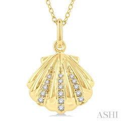 Seashell Petite Diamond Fashion Pendant