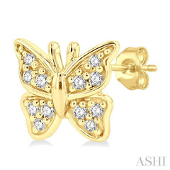 Butterfly Petite Diamond Fashion Earrings