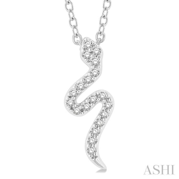 Snake Petite Diamond Fashion Pendant