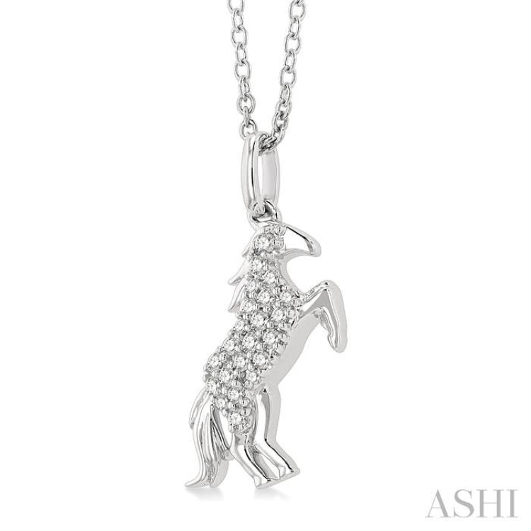 Horse Petite Diamond Fashion Pendant