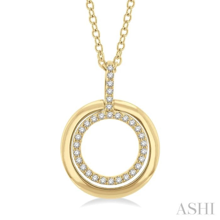 Circle Petite Diamond Fashion Pendant