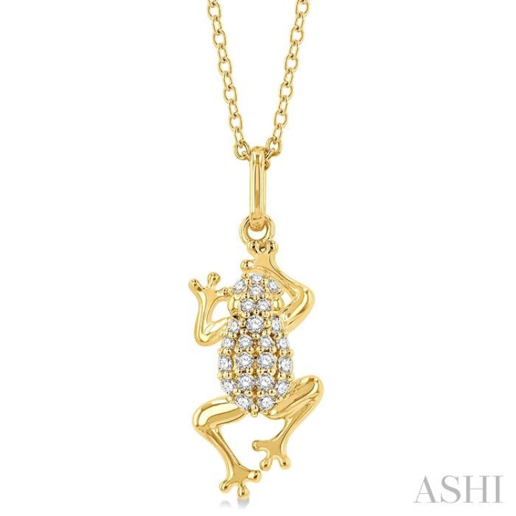 Frog Petite Diamond Fashion Pendant