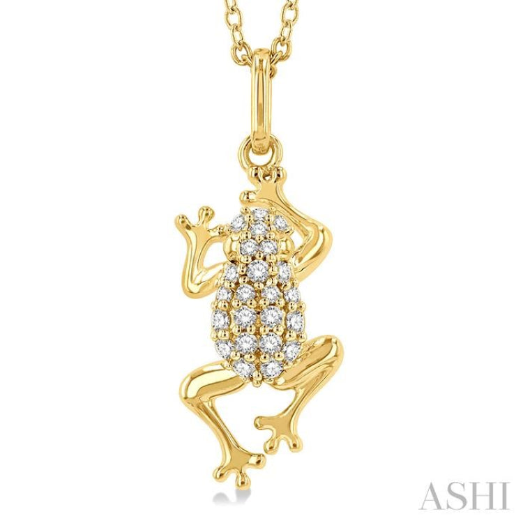 Frog Petite Diamond Fashion Pendant