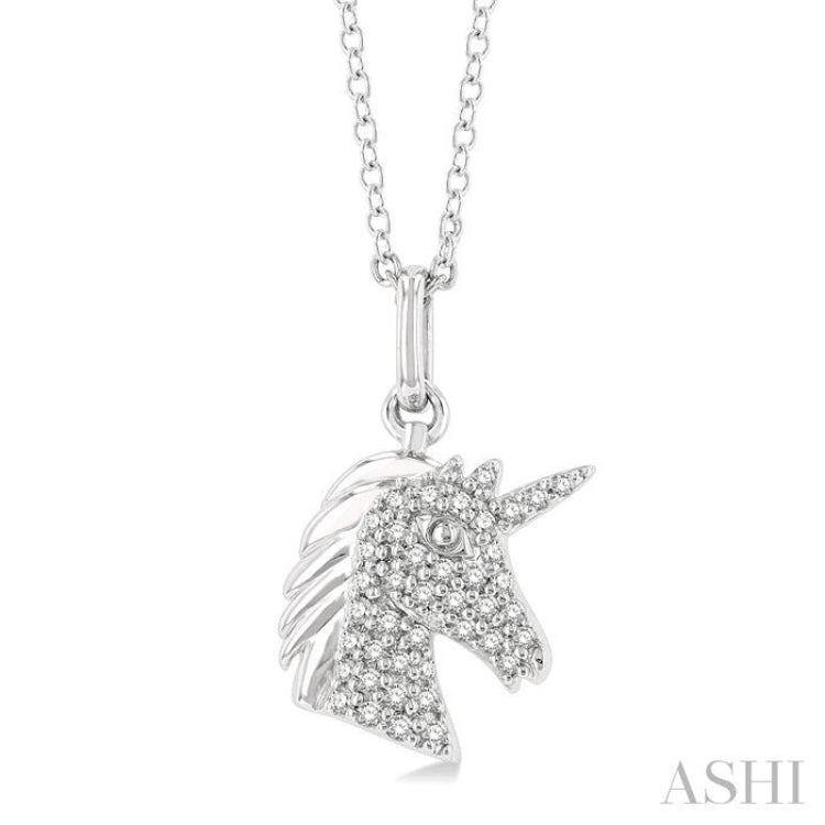 Unicorn Petite Diamond Fashion Pendant