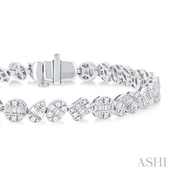 Mixed Shape Fusion Diamond Tennis Bracelet