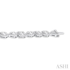 Mixed Shape Halo Fusion Diamond Tennis Bracelet