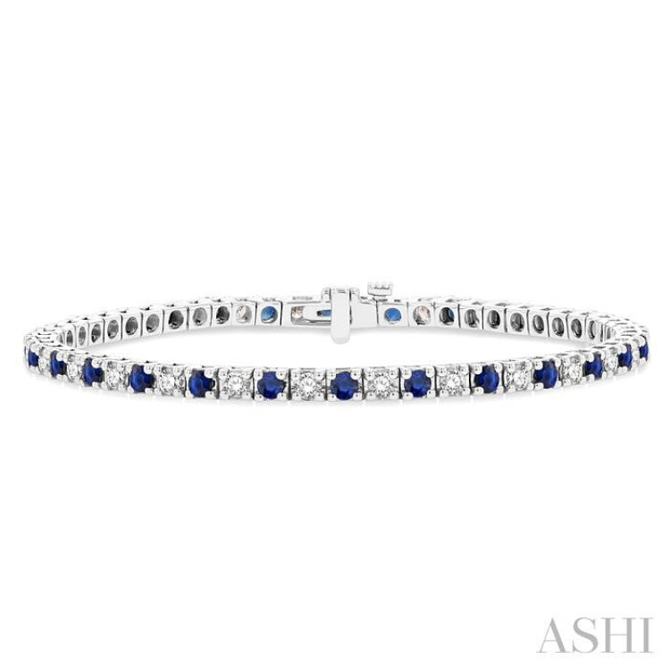 Alternate Gemstone & Diamond Tennis Bracelet