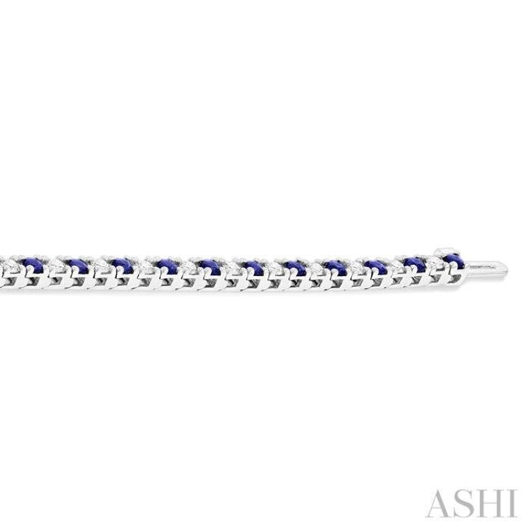 Alternate Gemstone & Diamond Tennis Bracelet